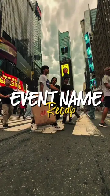 Превью шаблона «event name recap»