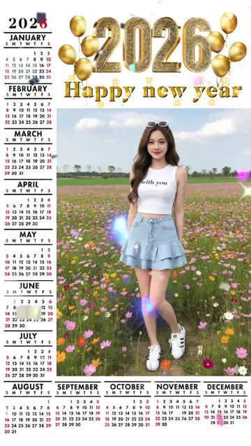 Превью шаблона «Calendar 2026»