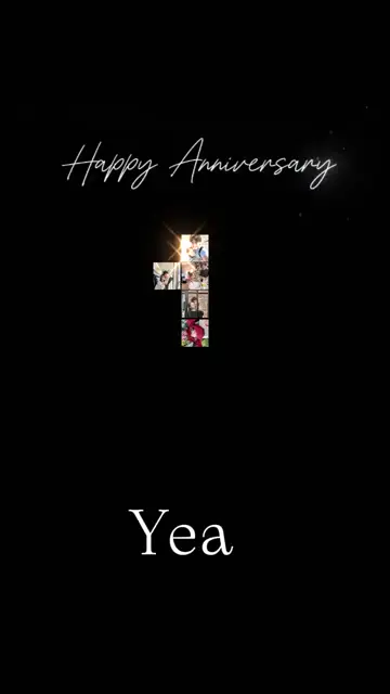Превью шаблона «Anniversary 1 Year»