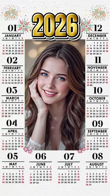 Превью шаблона «2026 calendar»