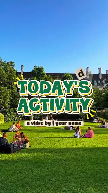 Превью шаблона «TODAY'S ACTIVITY»