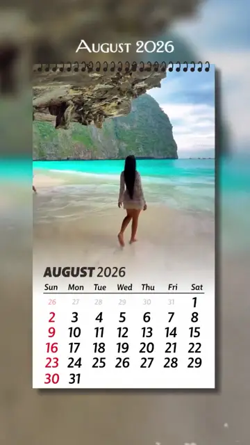 Превью шаблона «Calendario»