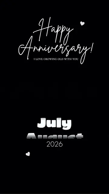 Превью шаблона «11 AUGUST Anniversar»